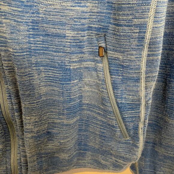 Icebreaker Mens Merino Wool Zip Jacket Base Layer Blue Spacedye Gorpcore L - Picture 3 of 6